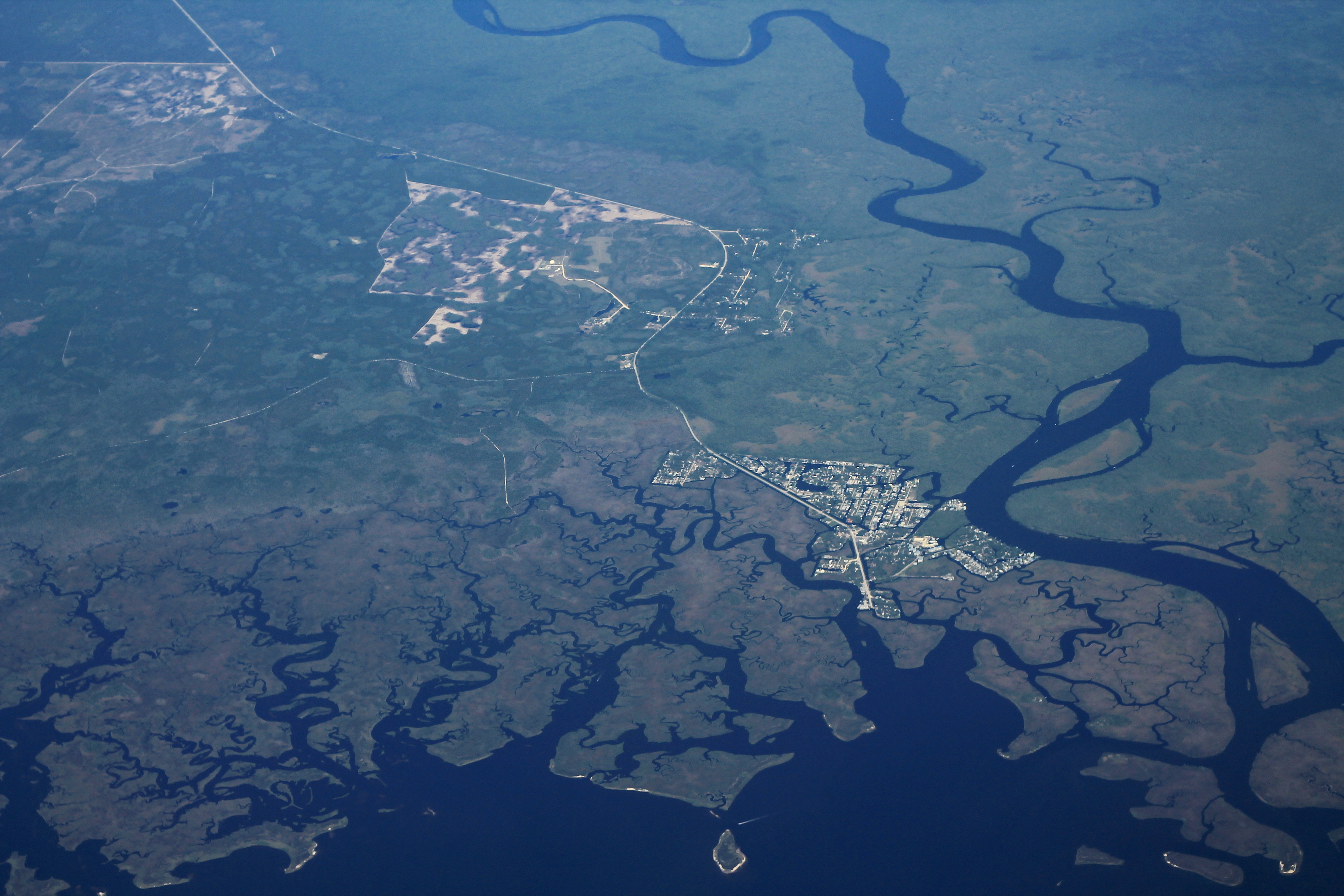 Suwannee River and Town Aerial.jpg